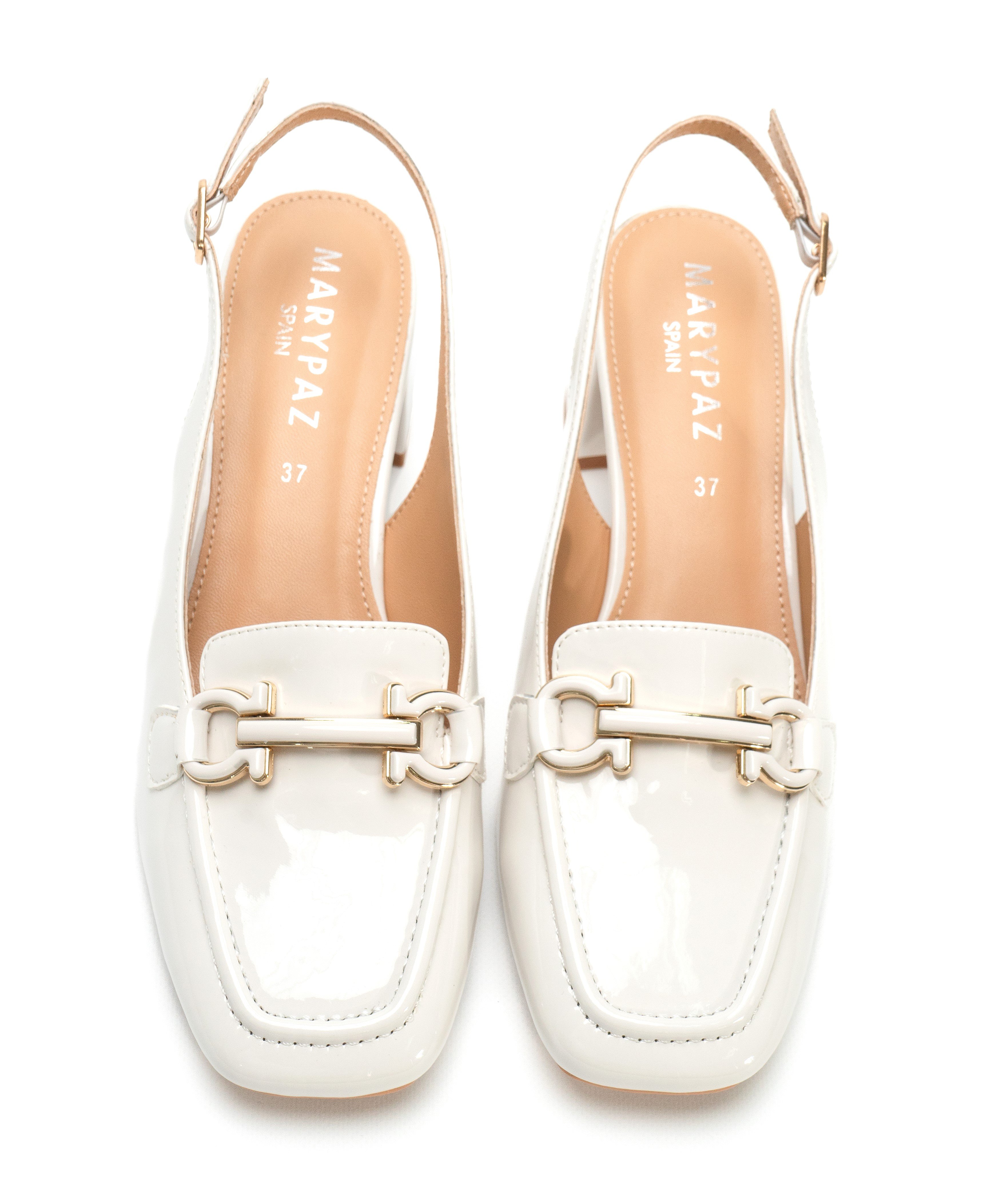 Zapatos tac&oacute;n adorno met&aacute;lico image number null